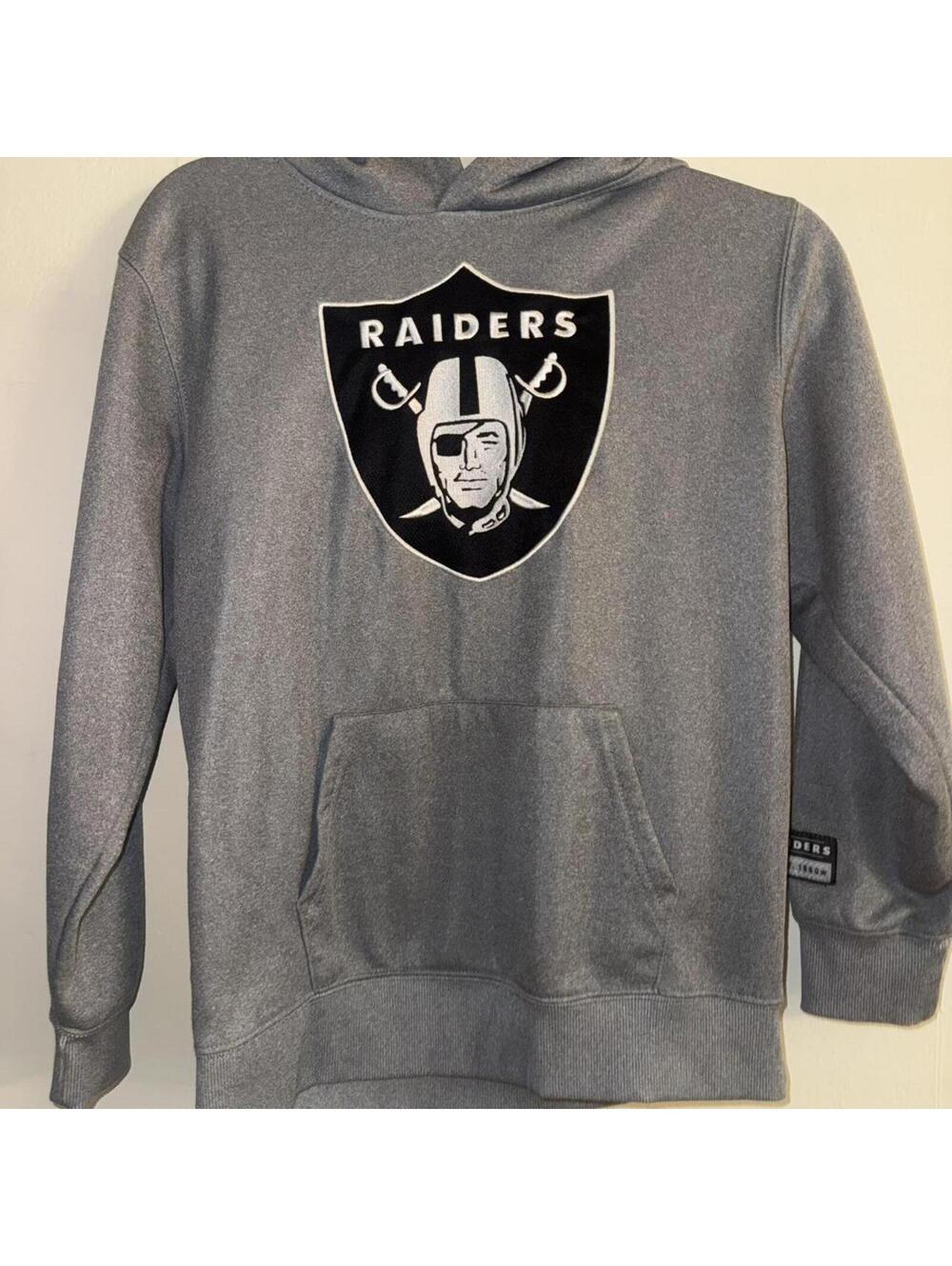 NFL grey Raiders hoodie